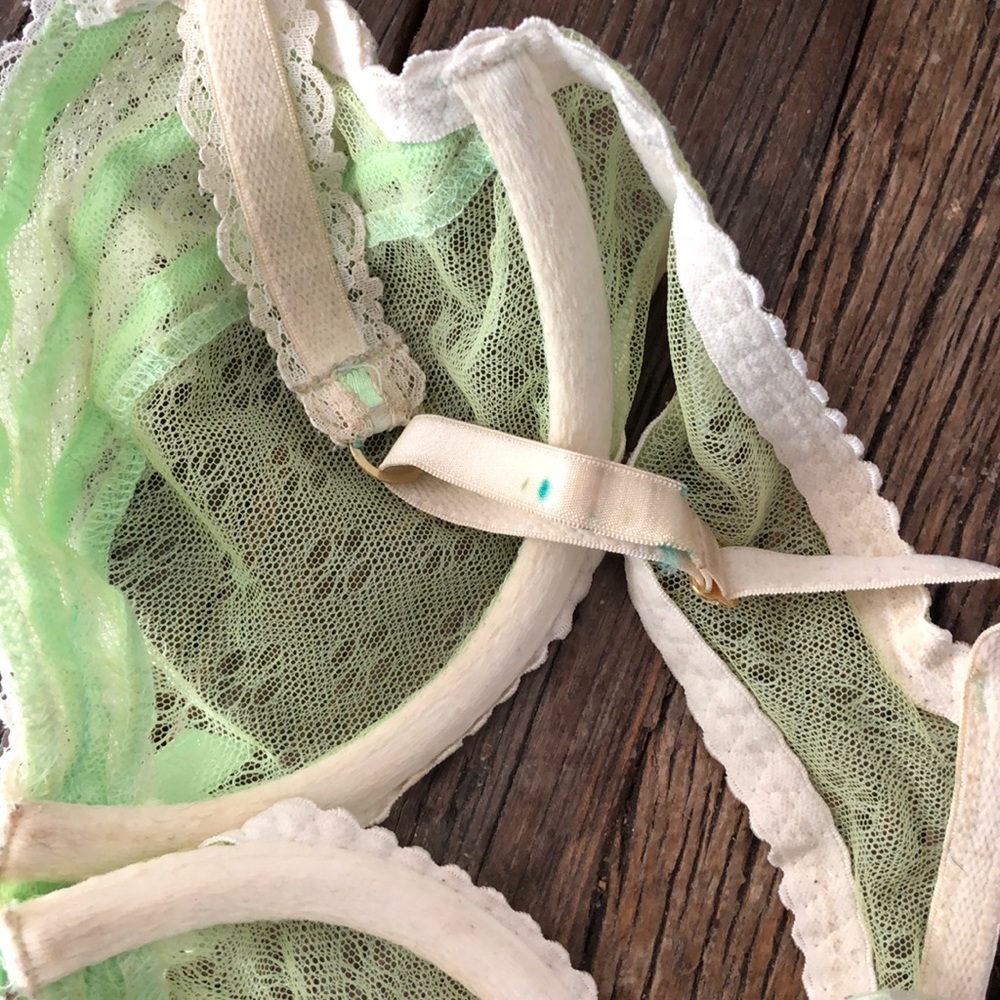 Agent provocateur knickers forever green lace bra - Picture 5 of 5